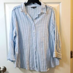 Unique Spectrum Woman's Plus Button Down Shirt 1X